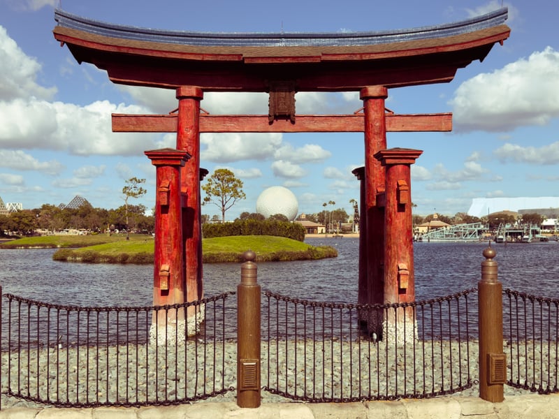Japan Pavilion Torii Gate, EPCOT