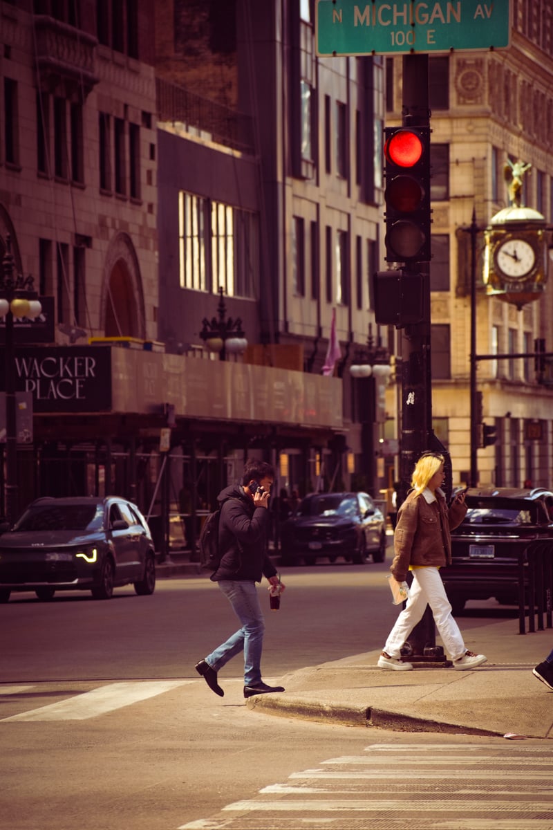Michigan Avenue and Wacker Place