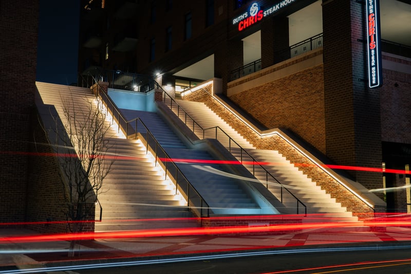 Water Street Illuminated Stairs