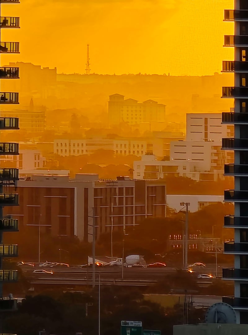 Edgewater Framed Cityscape