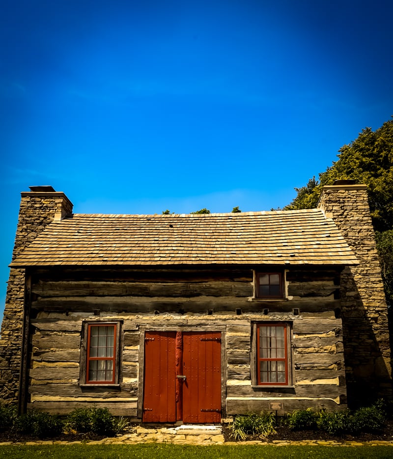 Pioneer Log Cabin at Monument Park