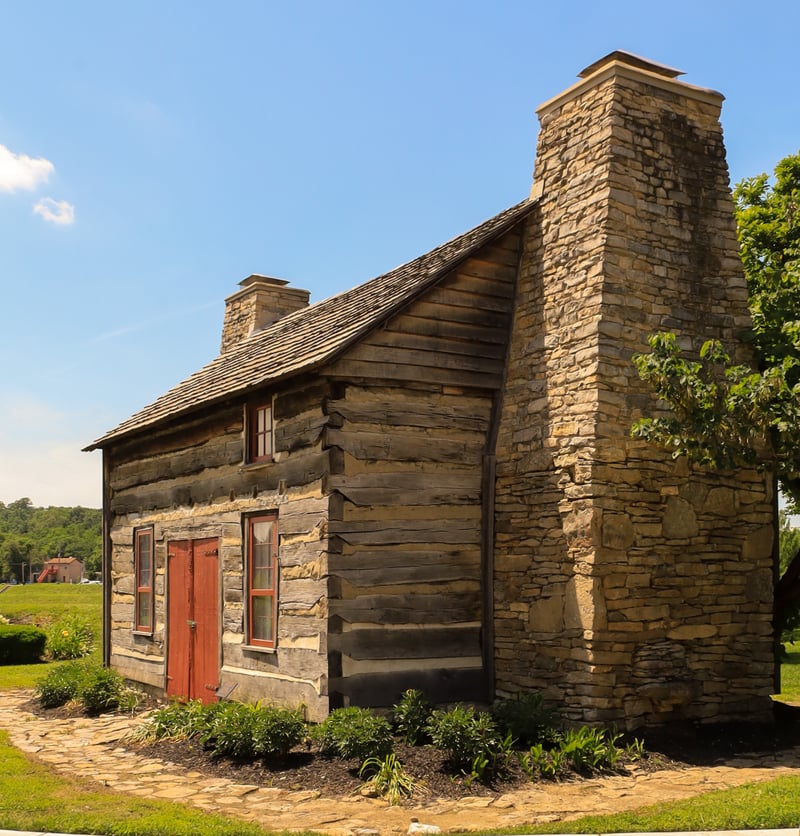 Pioneer Log Cabin at Monument Park