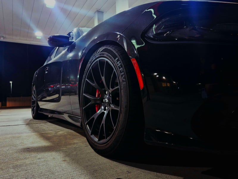 Illuminated Night Parking Area