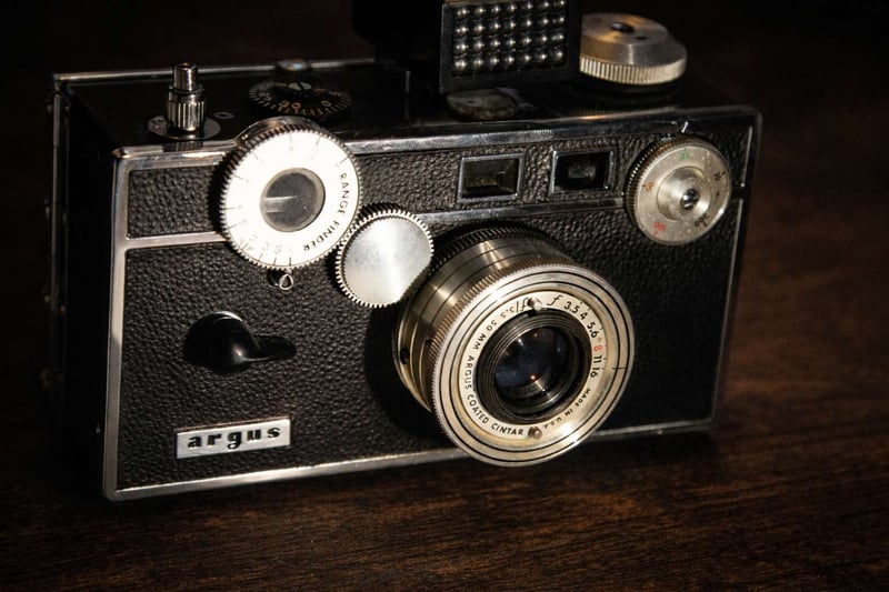 Vintage Camera Still Life Setup