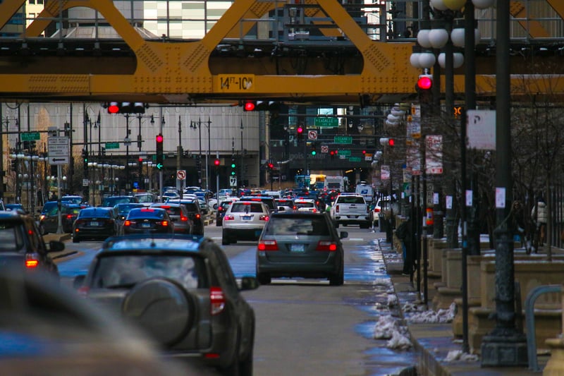 Lake Street 'L' Track Perspective