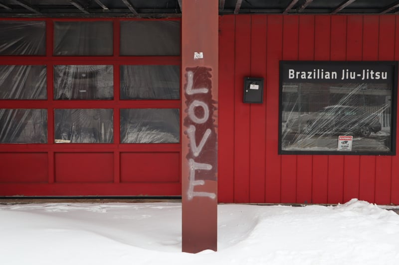 Lasalle Avenue Red Facade