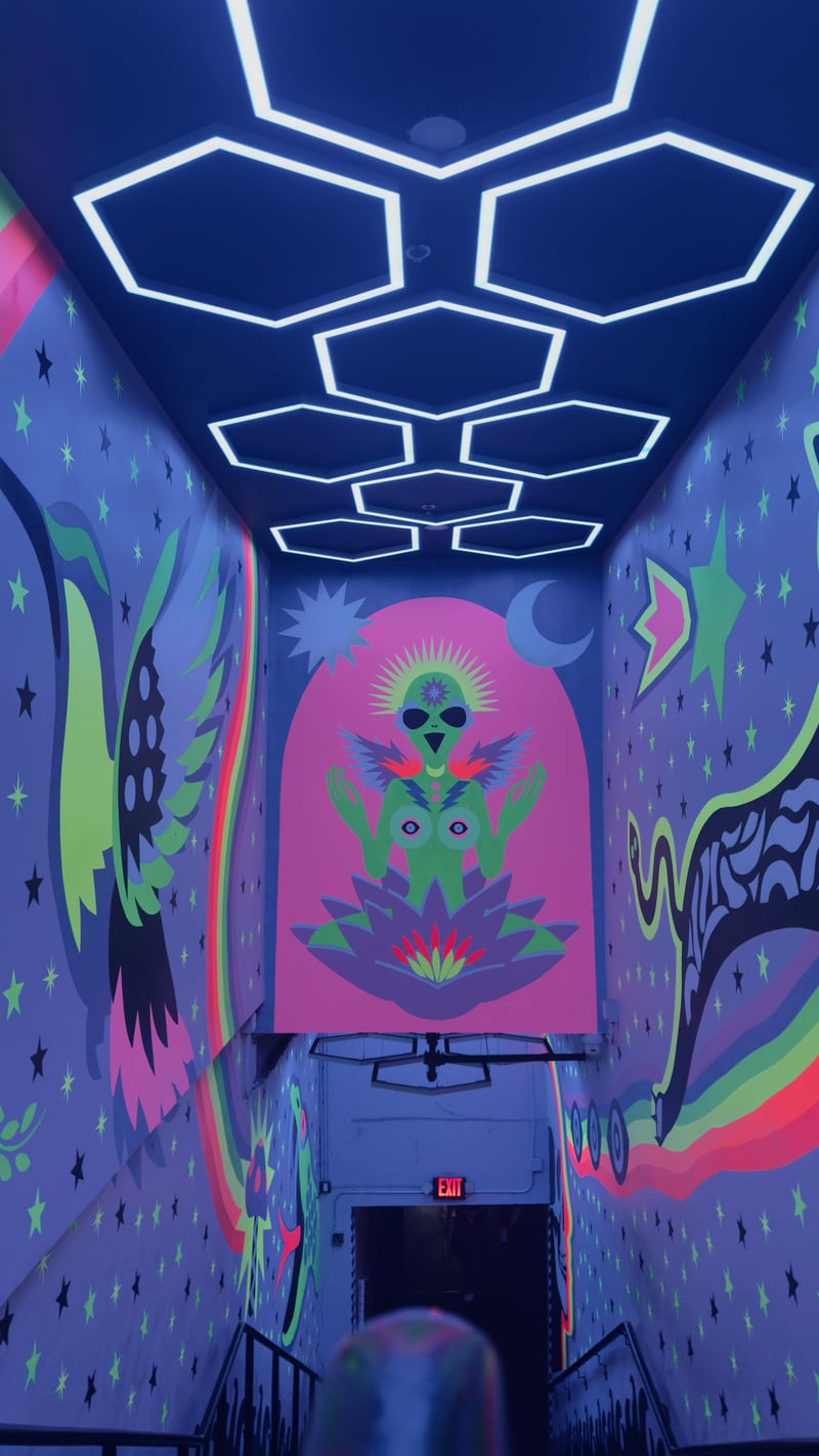 Psychedelic Art Stairwell