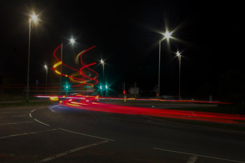 Eastbourne Intersection Light Trails
