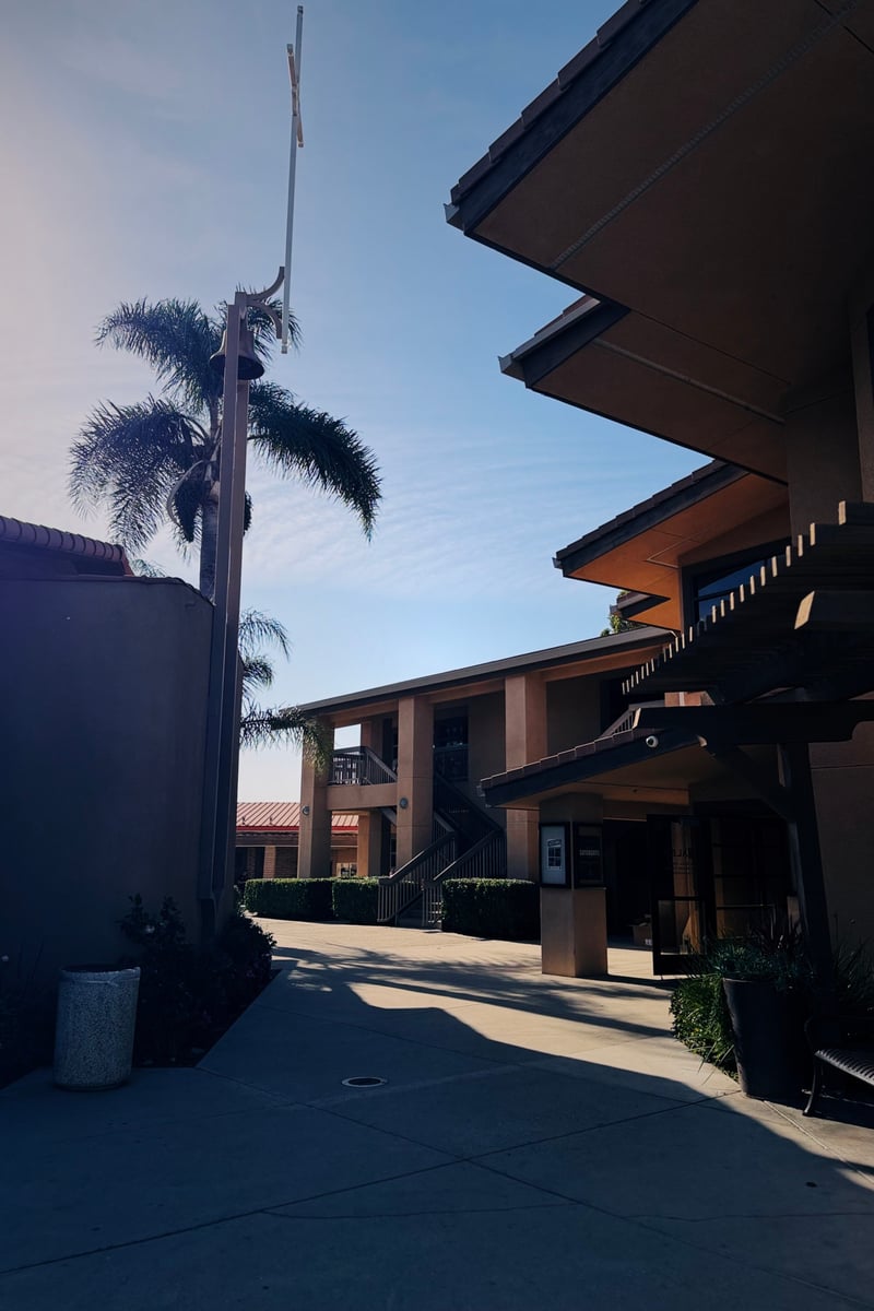 San Antonio Catholic Church Courtyard