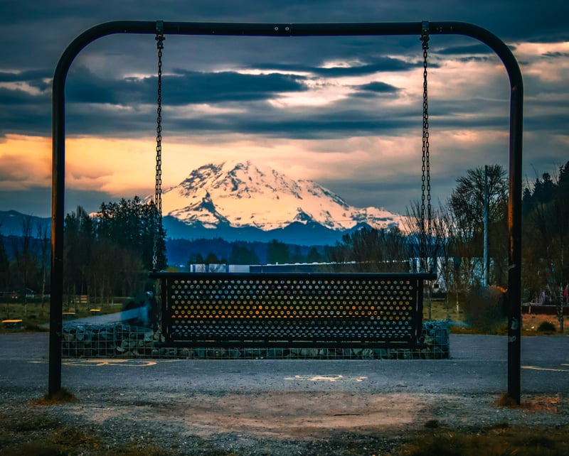 Bradley Lake Park Swing Overlook
