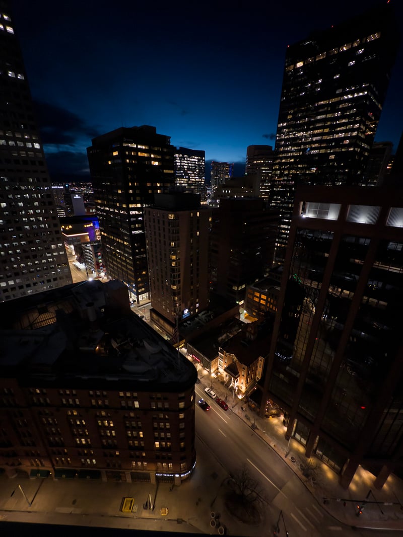 Downtown Denver Elevated Cityscape
