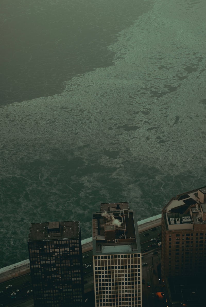 Chicago Lakefront Aerial View