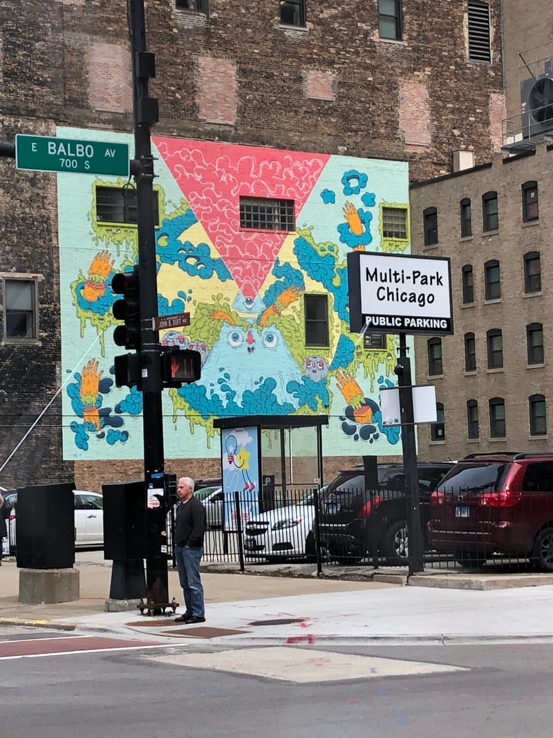 Wabash Arts Corridor Mural at Balbo Ave