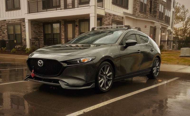 Suburban Apartment Parking Lot