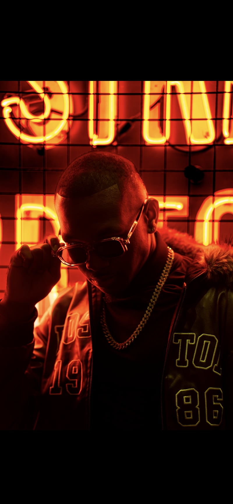 Edgewood Avenue Neon Backdrop