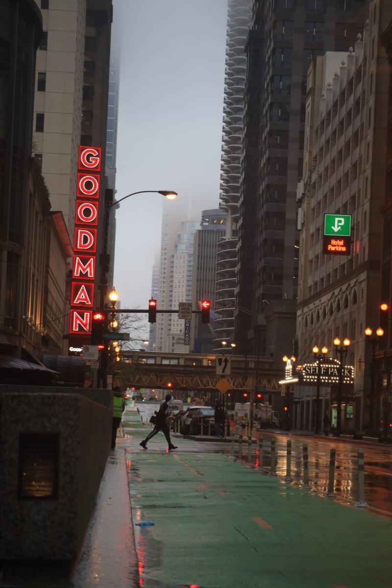 Goodman Theatre on Dearborn Street