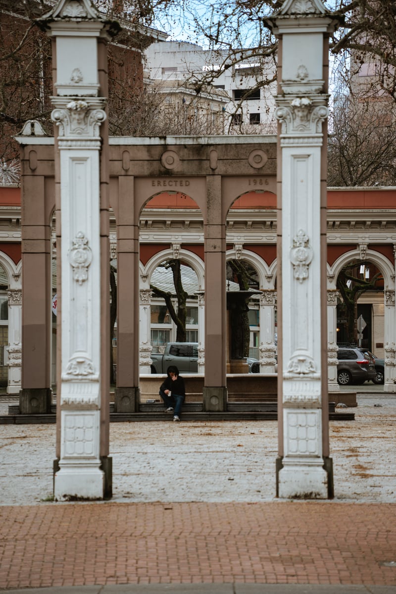 Skidmore Fountain at Ankeny Plaza