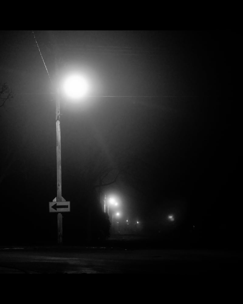 Moody Urban Street Corner