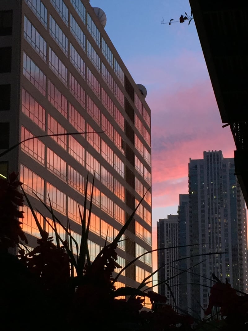 West Lake Street Sunset Reflections