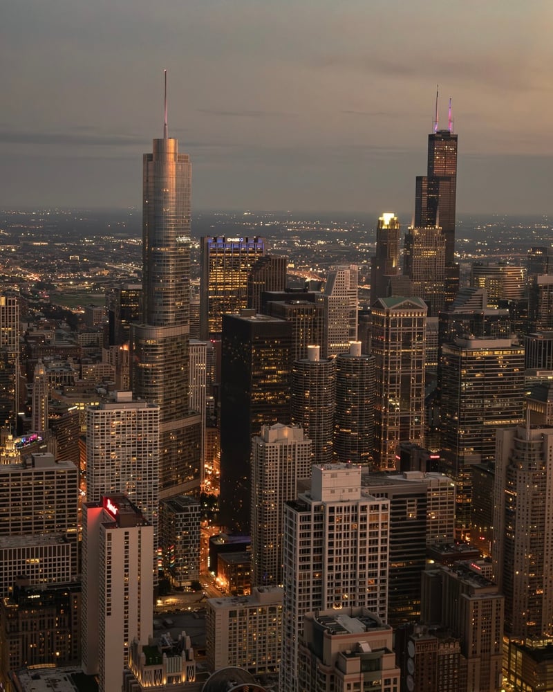 Chicago Loop Skyline View