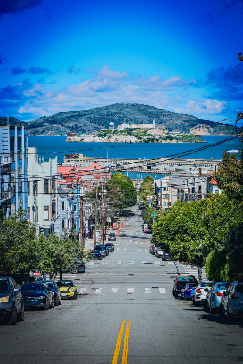 Leavenworth Street Alcatraz View