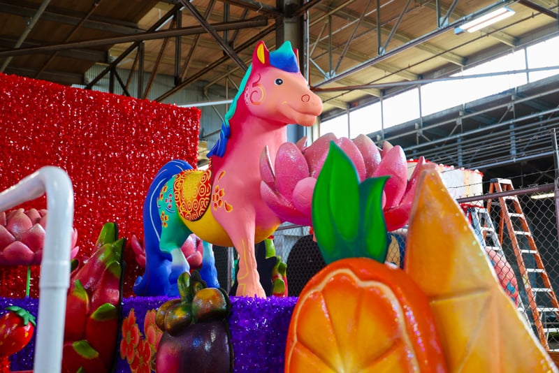 San Francisco Chinese New Year Parade Float Warehouse