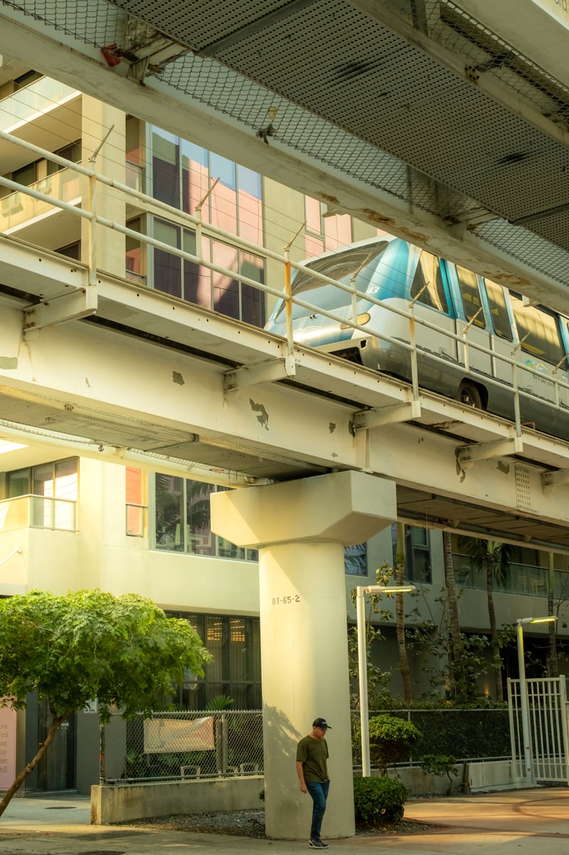 Miami Metromover at Brickell