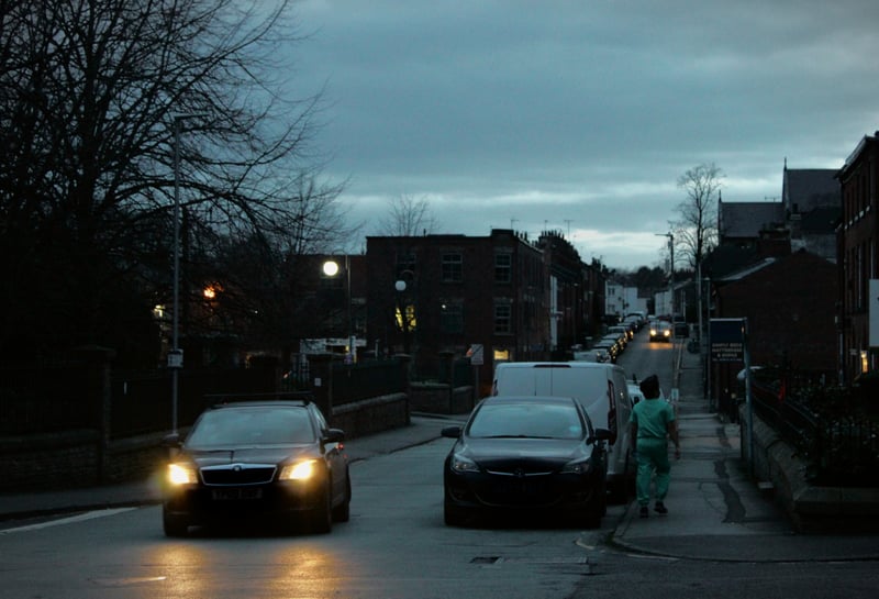 Macclesfield Twilight Street Scene