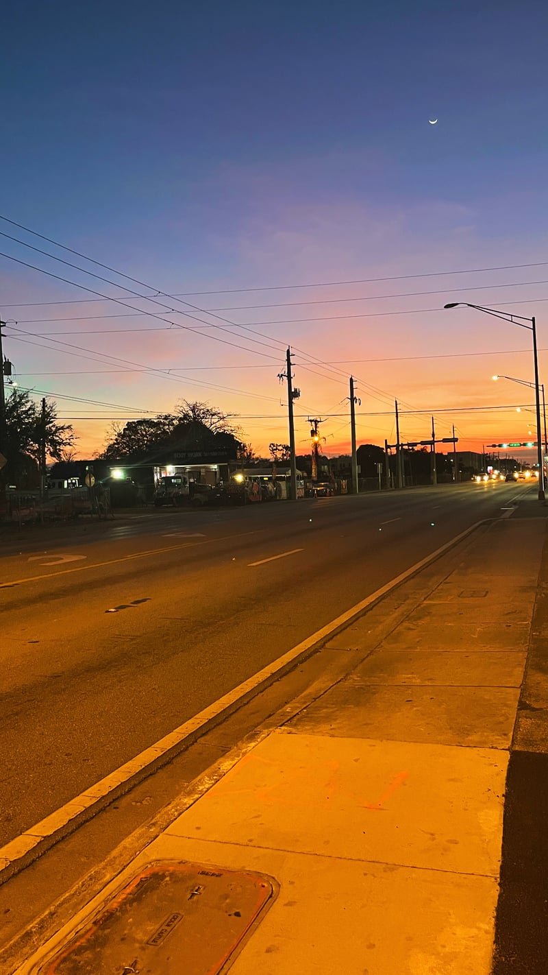 Miami Urban Sunset Boulevard