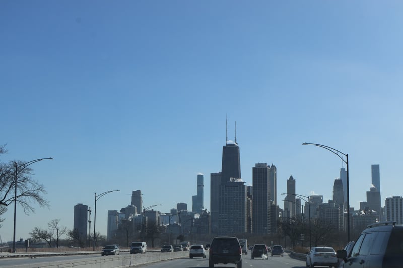 Lake Shore Drive Skyline View