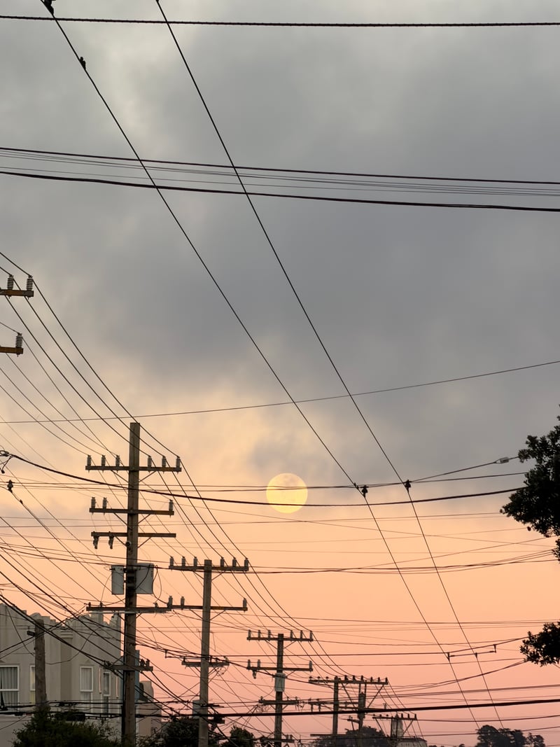 Richmond District Street Sunset