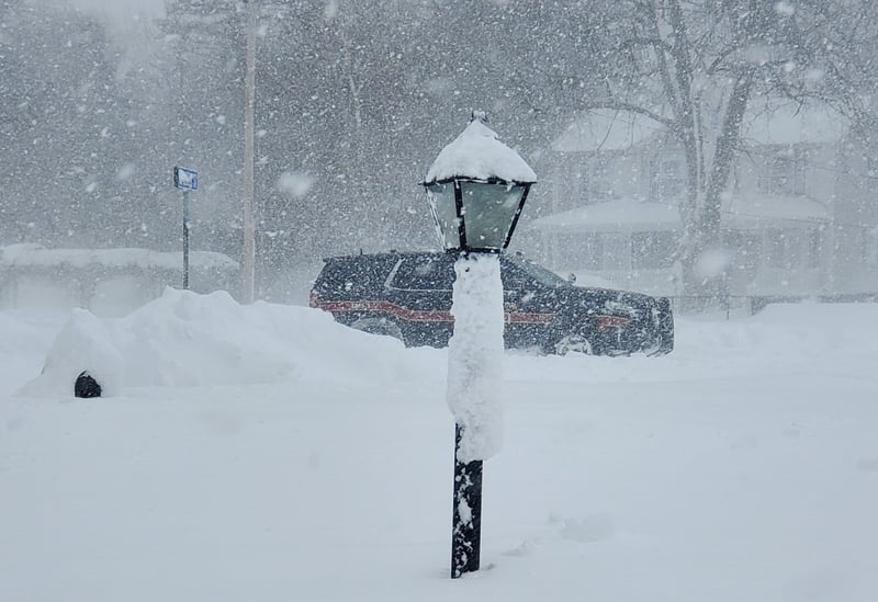 Seekonk Winter Streetscape