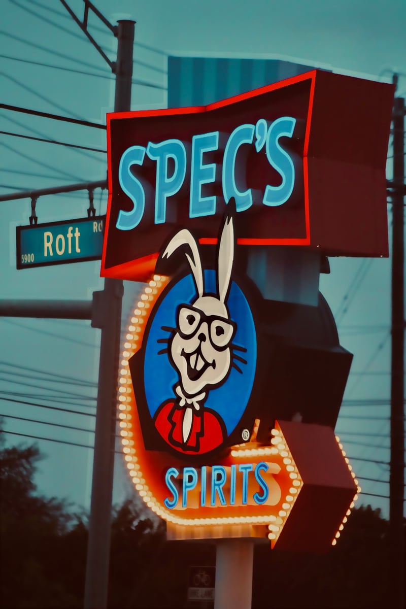 Spec's Alamo Ranch Neon Sign