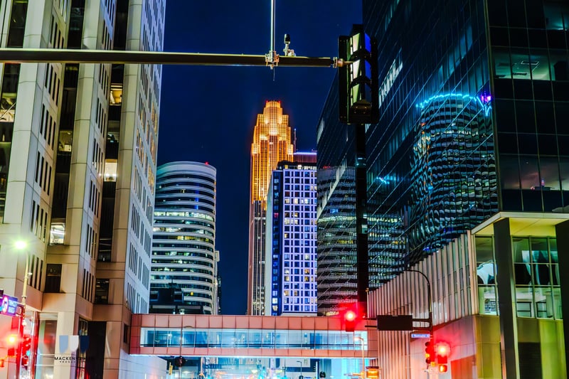 Downtown Minneapolis Skyway View