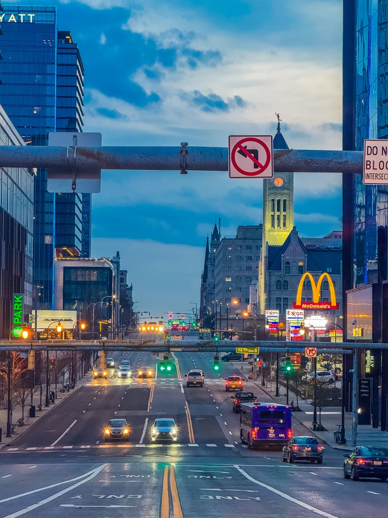 Broadway View towards Union Station