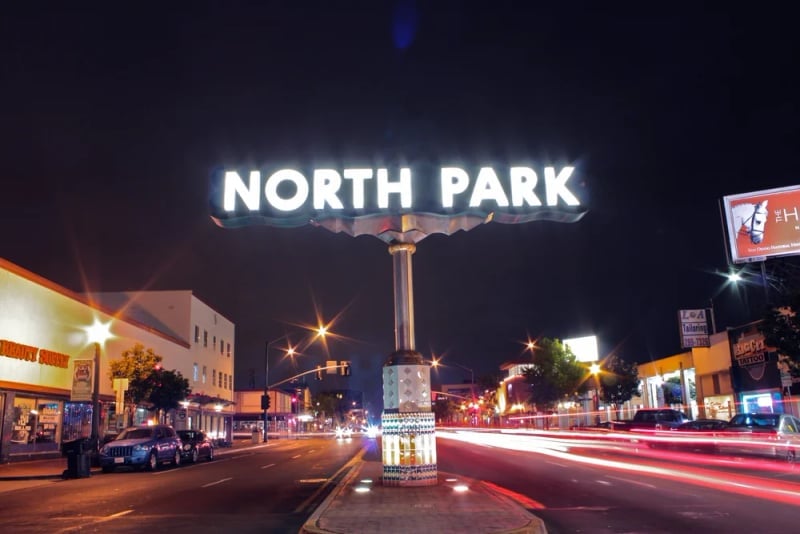 North Park Neon Sign