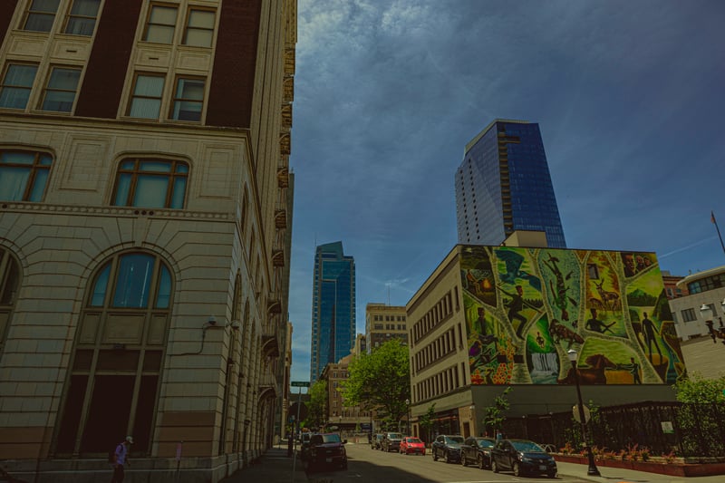 Downtown Portland Forest Mural