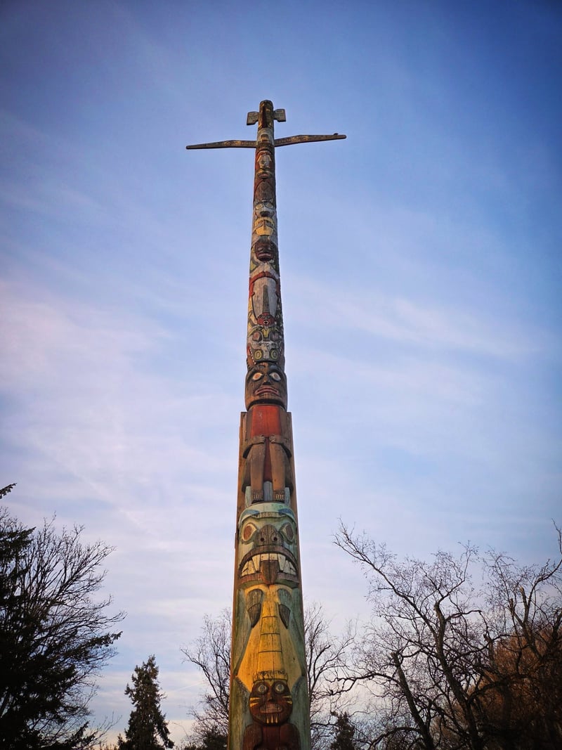 Lake Sacajawea Park Totem Pole