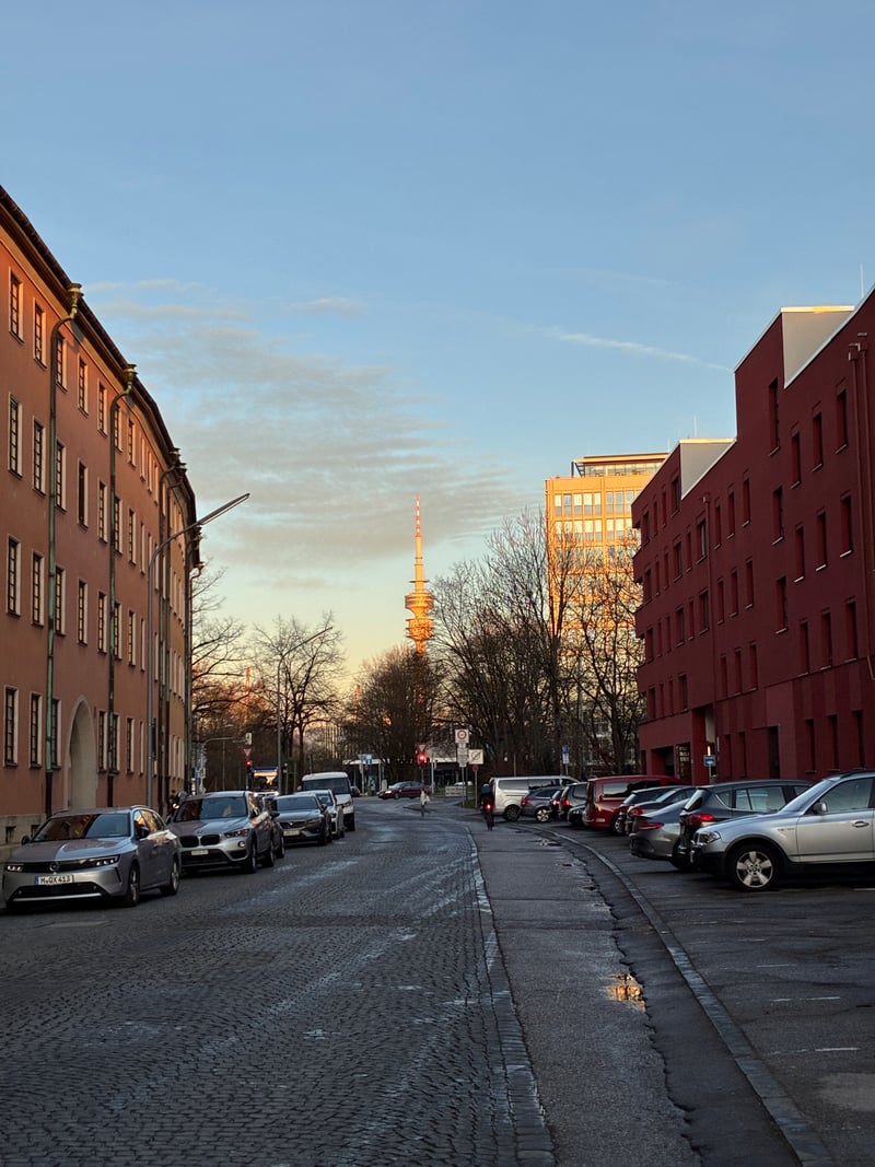 Olympiaturm View from Postillonstraße