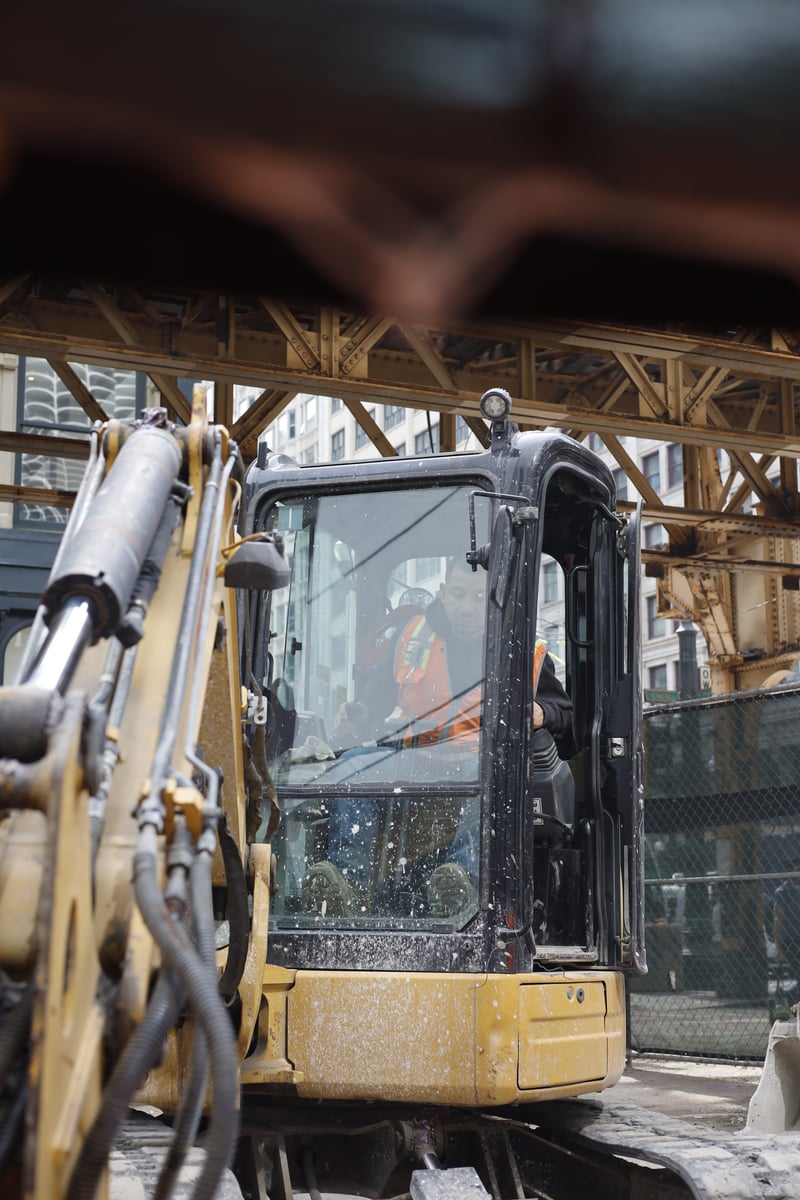 State and Lake 'L' Tracks