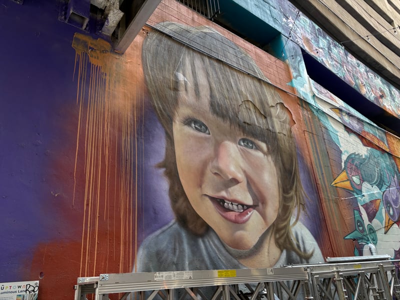 Luminous Lane Mural Alley