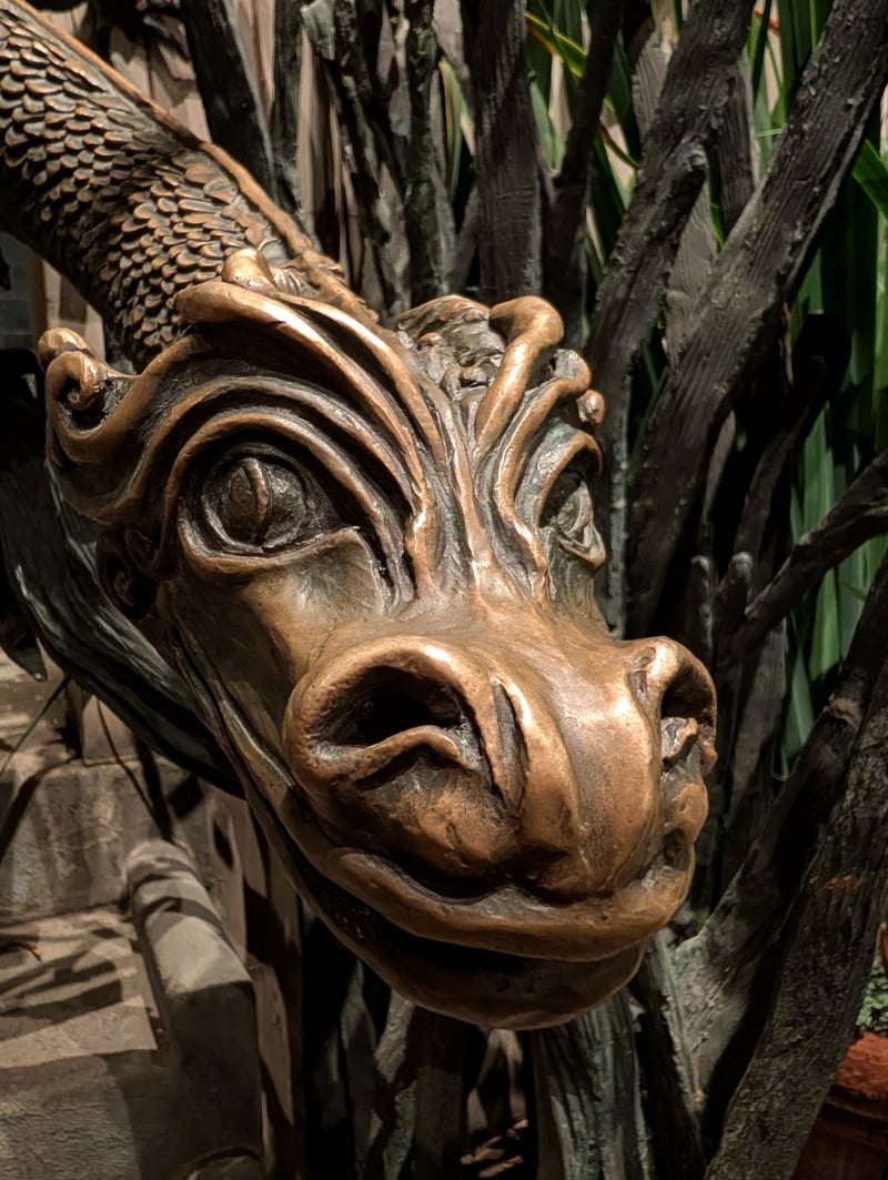 Bronze Dragon Sculpture