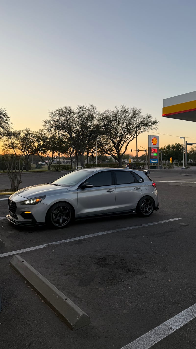 Suburban Sunset Parking Lot