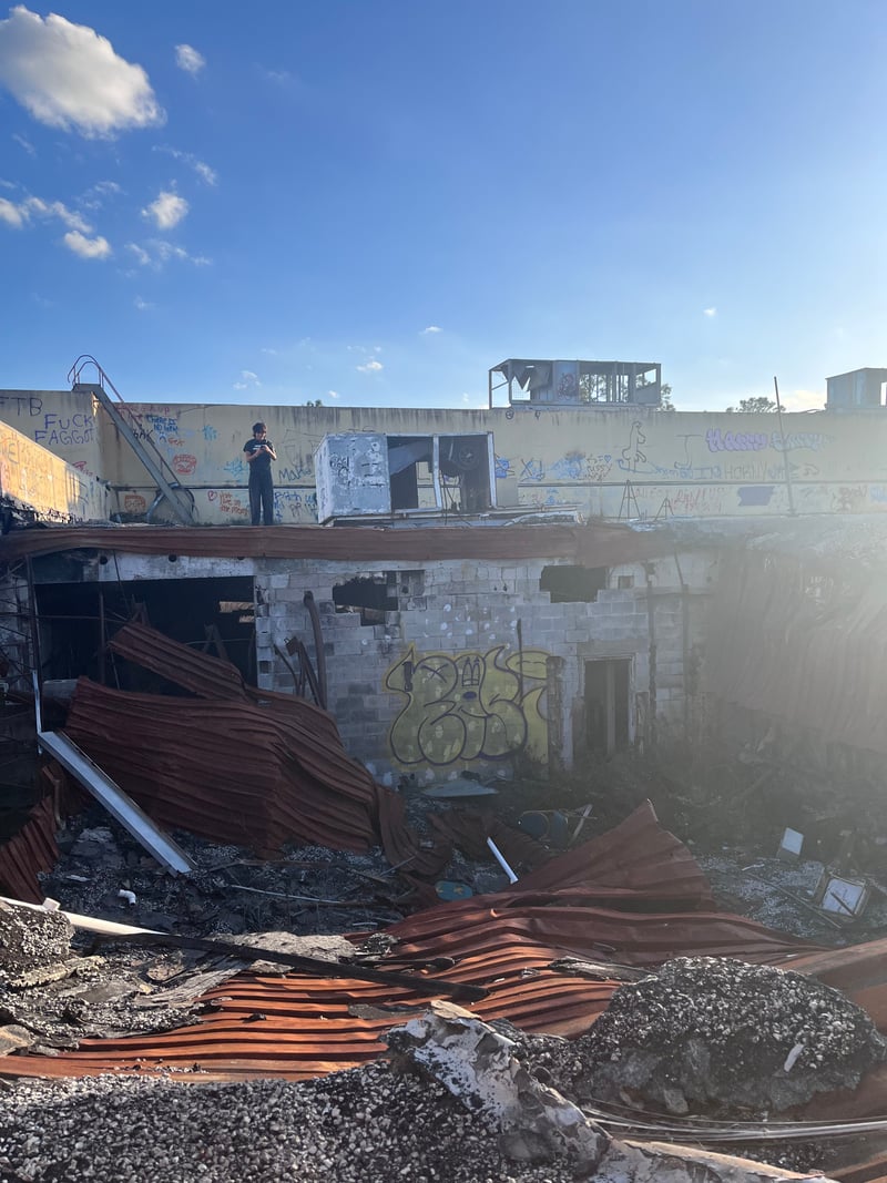 Abandoned Highway Ruin