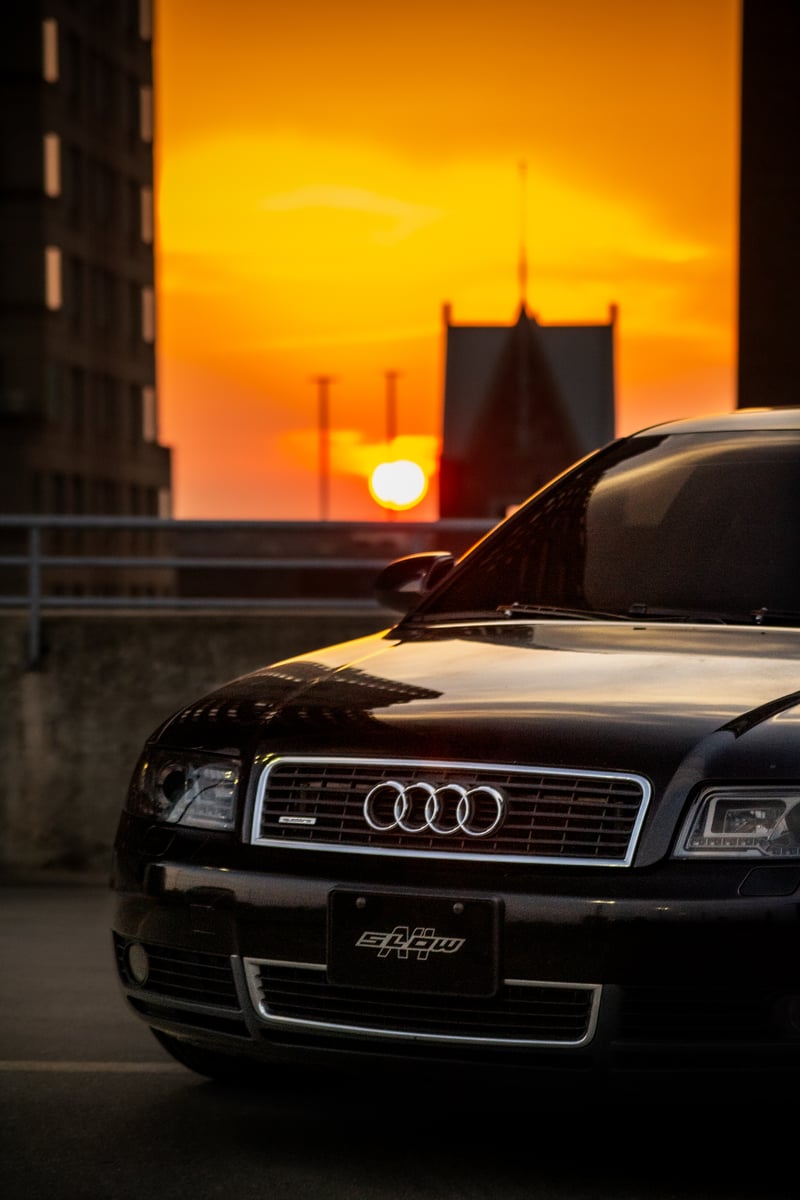 Downtown Raleigh Parking Deck Sunset View