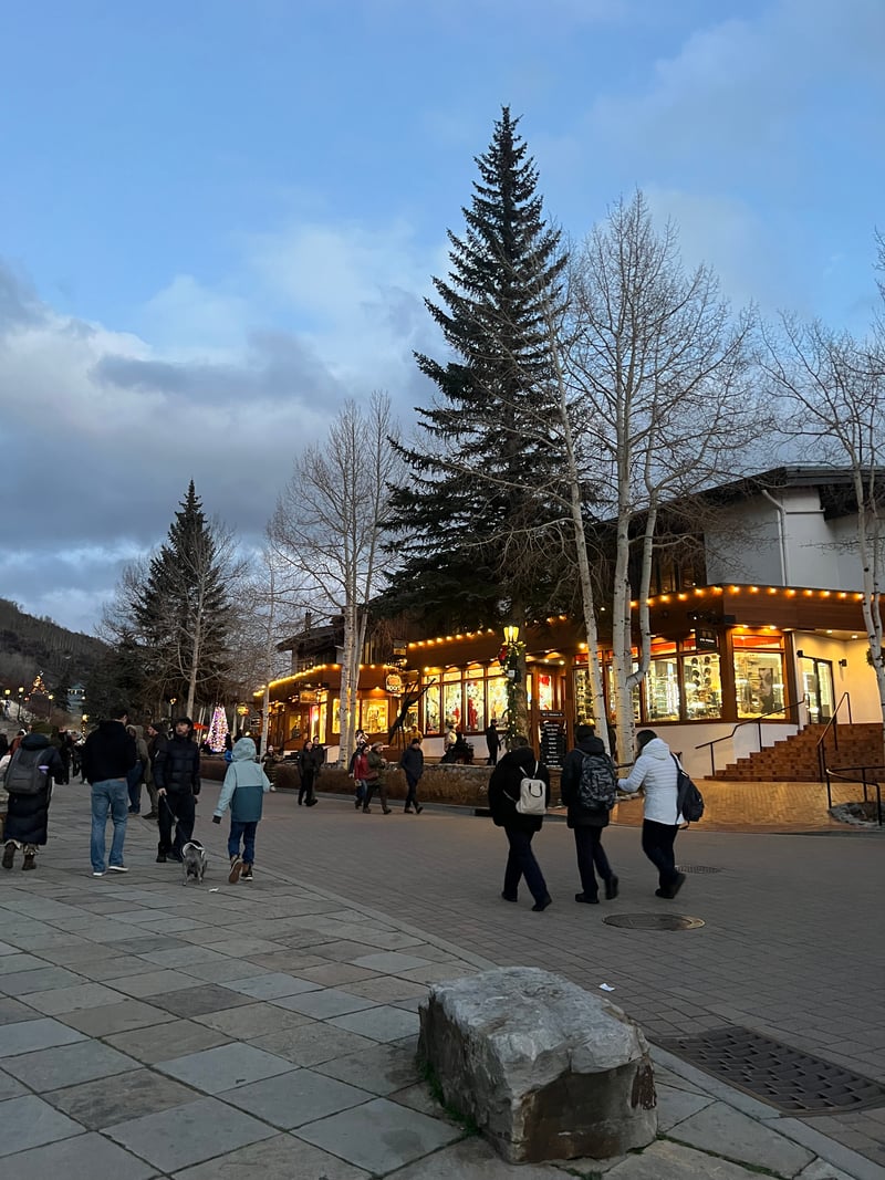 Mountain Resort Village Walkway