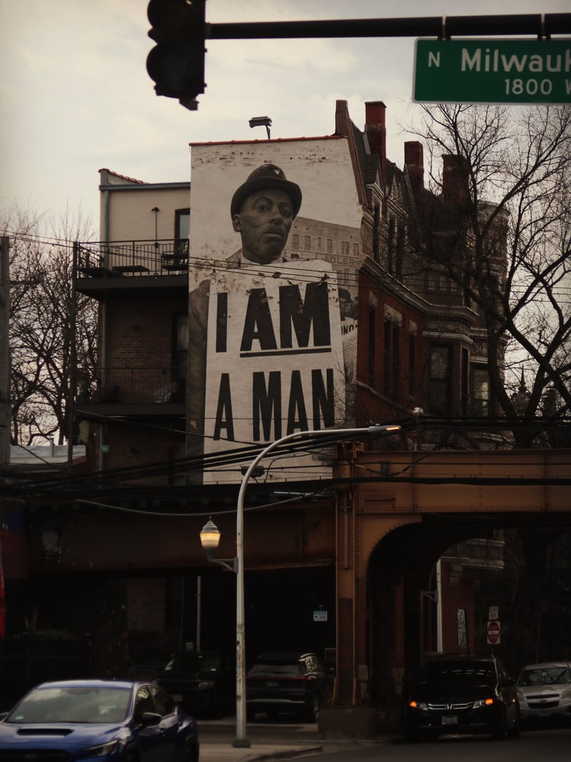 I Am A Man Mural, Wicker Park