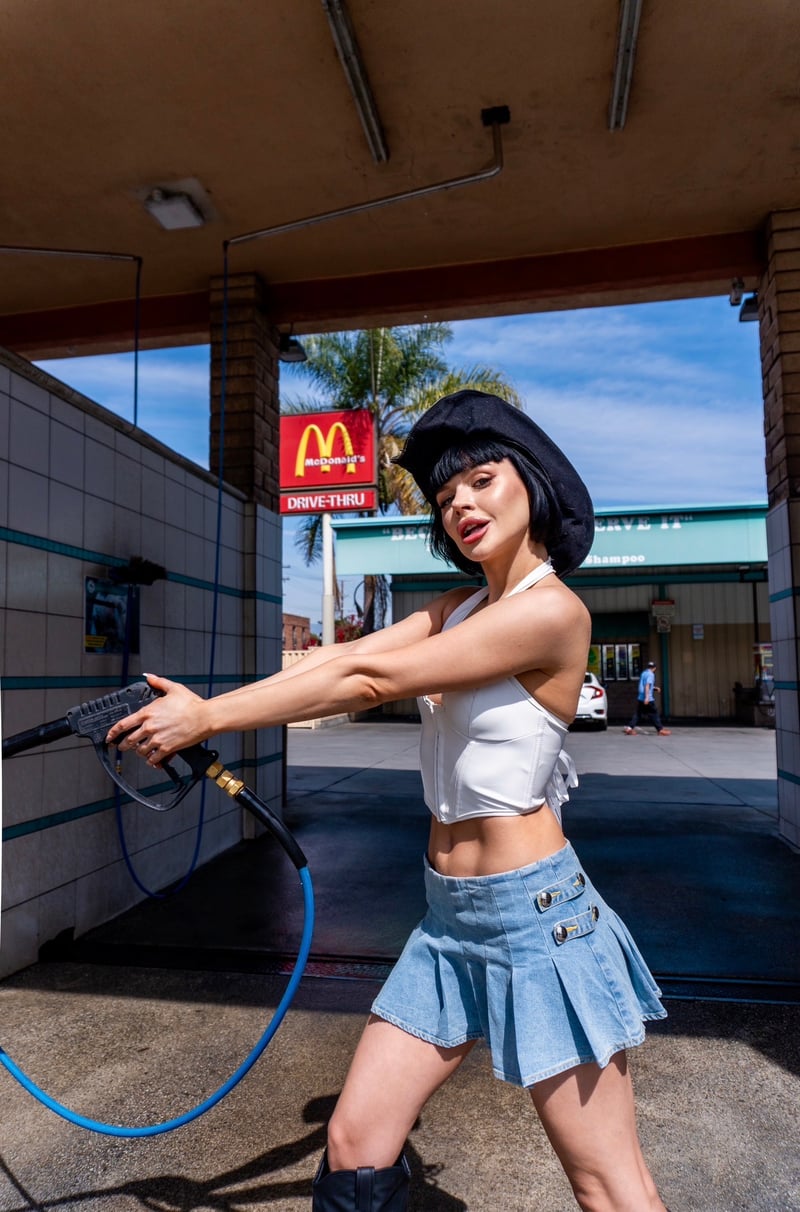 Urban Car Wash Scene
