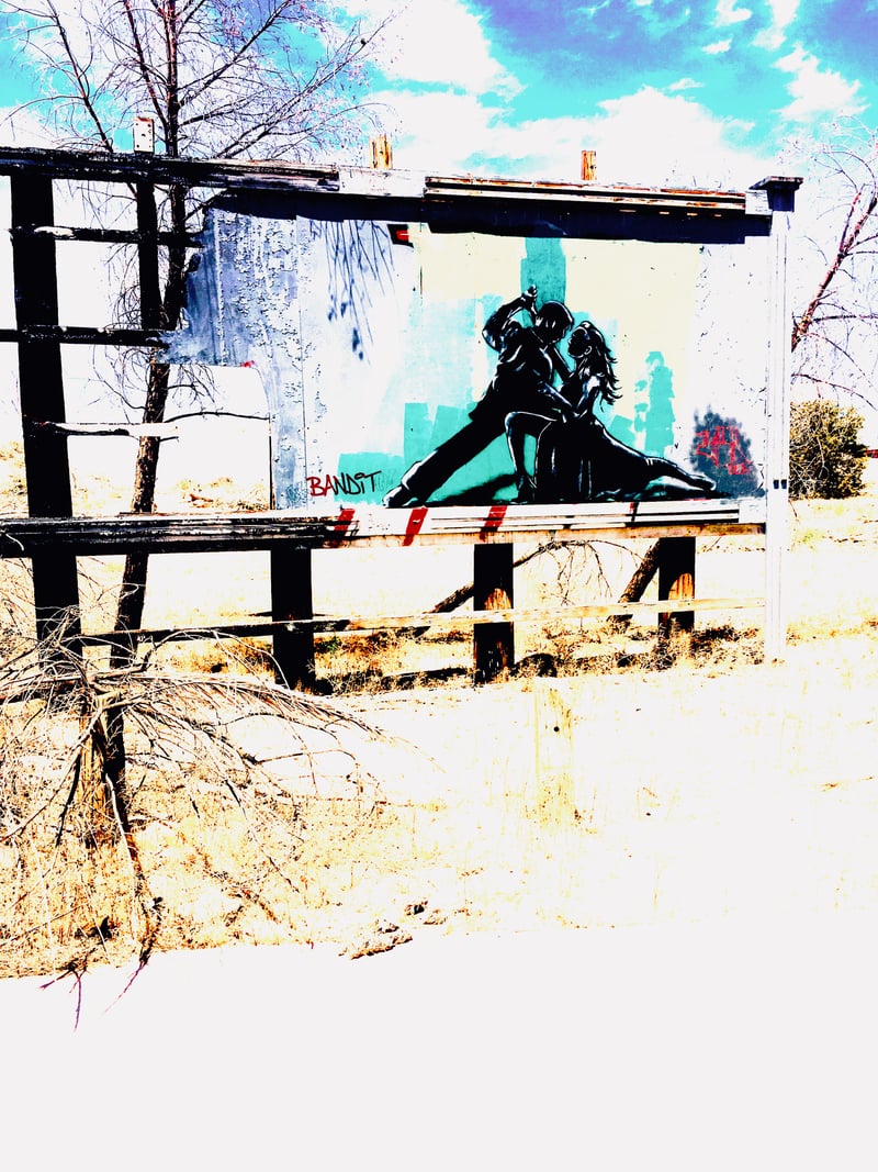 Abandoned Bandit Graffiti Billboard