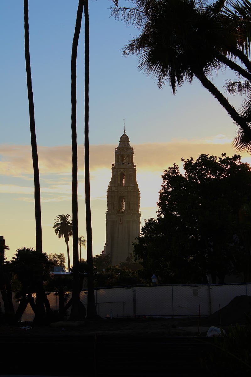 California Tower Silhouette